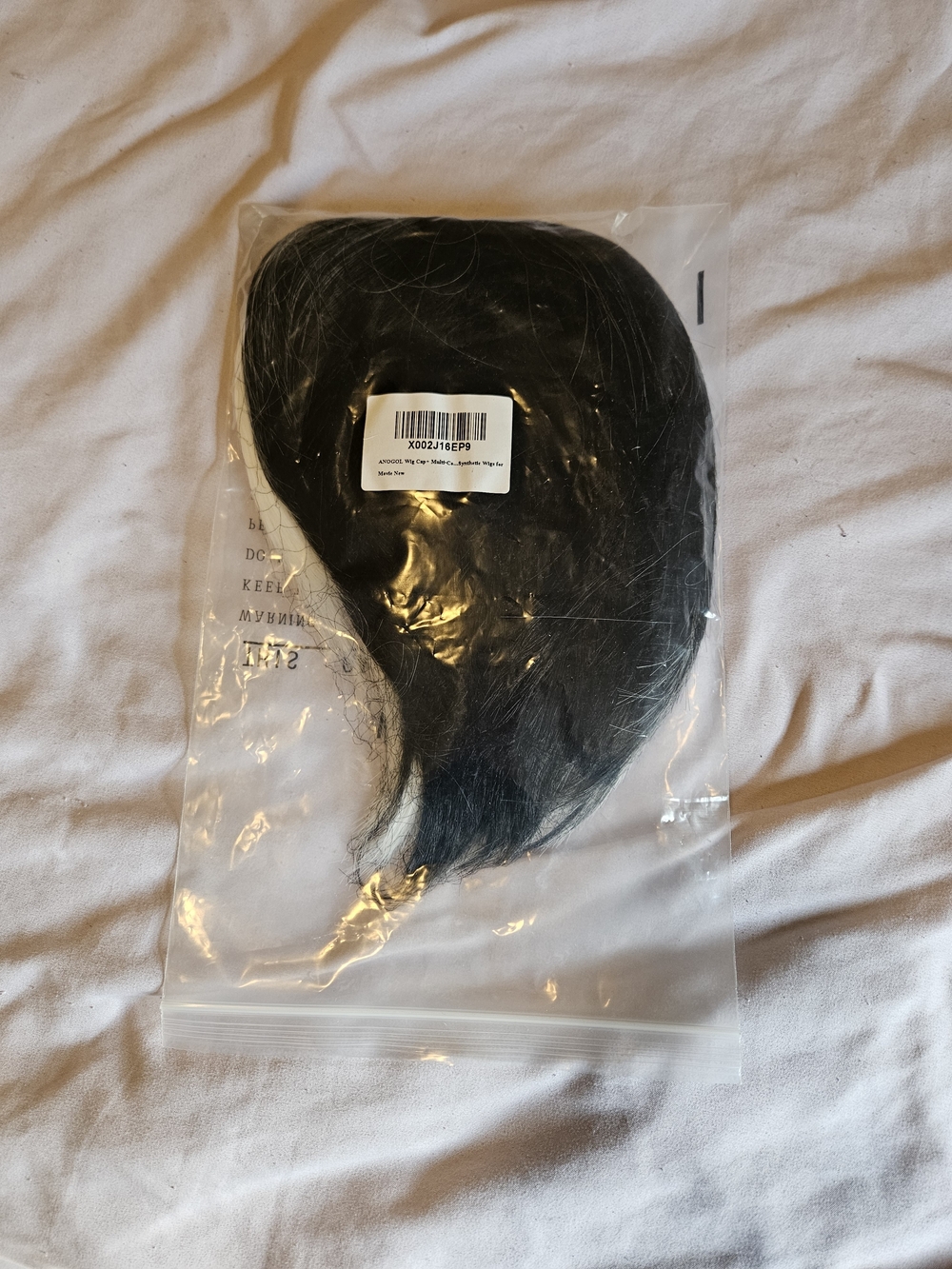 Half Black Half White Costume Wig